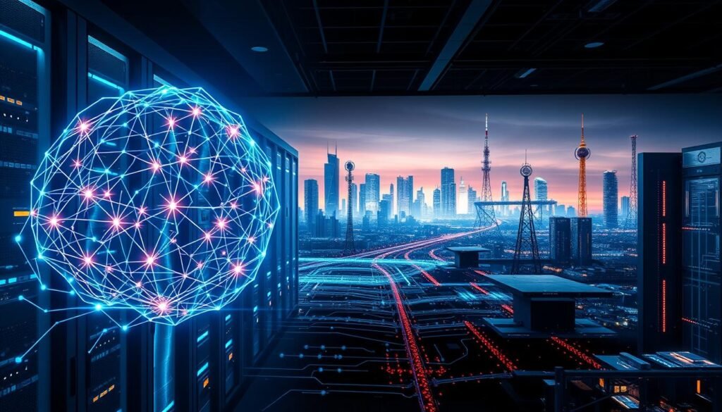 AI in networking  AI-driven networking  Network automation with AI  Predictive